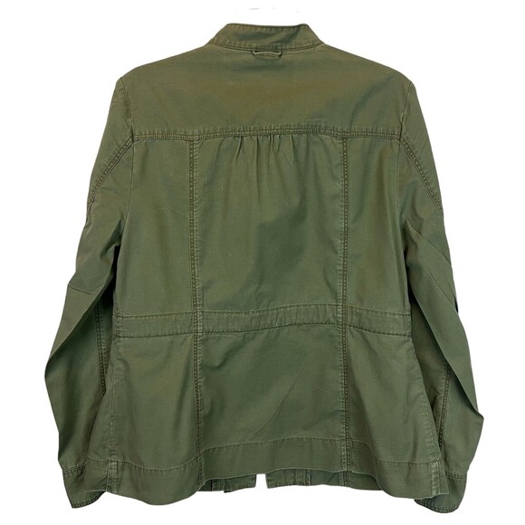 G1 Spring Goods Cargo Jacket  Women's Size 8  Belted Lightweight Utility   Green - Picture 2 of 8